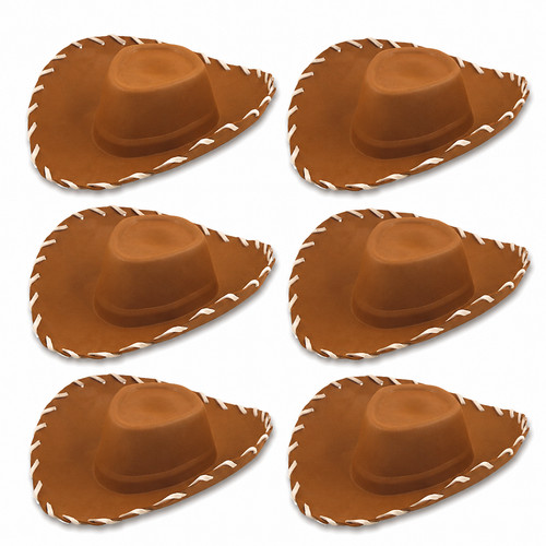 Brown cowboy hat kids - x,
