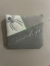 TAYLORMADE GOLF SPIDER TOUR MALLET PUTTER MAGNETIC HEADCOVER - GREY/WHITE/BLACK.