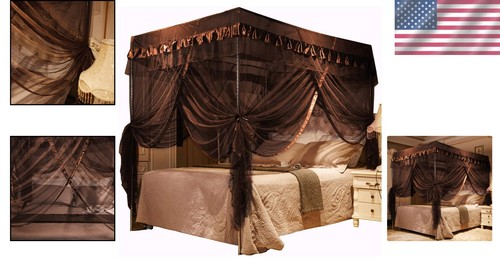Modern queen bed curtains - modern,
