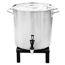 GAS WATER BOILER PAN WITH TAP PLUS SINGLE BURNER STOVE CAMPING OR EVENT CATERING