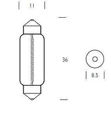 10 X 253 BLB253  6 VOLT 6 WATT