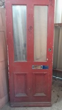 Victorian Front Door with 2 Panels Wired Safety Glass 34 1/2 Inch Wide 82 1/2 H