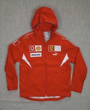 PUMA Ferrari Vodafone Hooded Jacket Men's Size S Formula 1 Red Full Zip Vintage