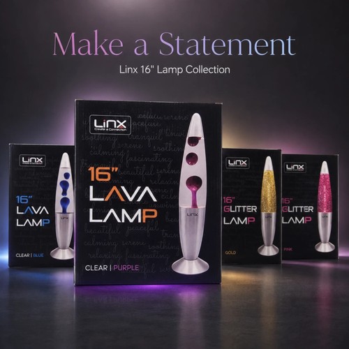 Linx lava lamp glitter - 16",