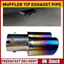 1X Car Steel Chrome Exhaust