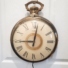 Vtg Brass United Clock Corp
