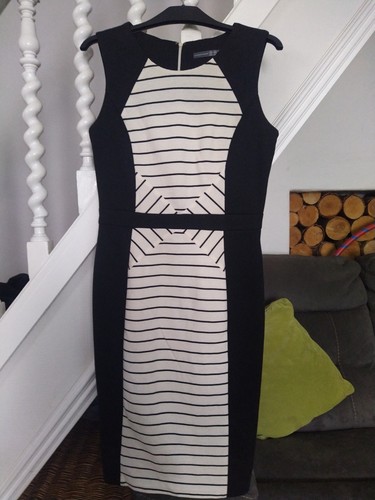 Black and white body dress - white, on