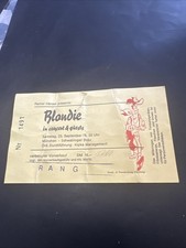 Blondie, Ticket rare german