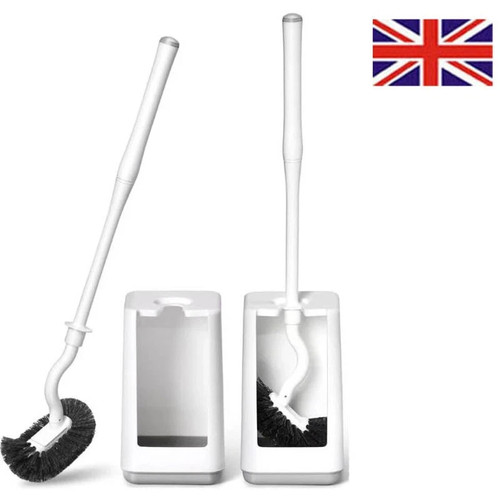 Curved toilet brush - curved,