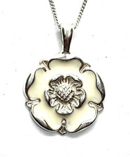 Sterling Silver White Enamel