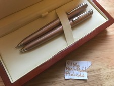 SHEAFFER PRELUDE (9136) BALLPOINT+MECHANICAL PENCIL ,ROSE GOLD SHIMMER. MINT CON