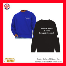 Personalised Custom Printed Sweatshirt logo uniform workwear Care Homes carers