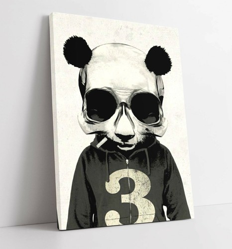 Skull panda large canvas - skull,