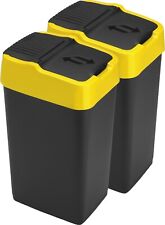 Large Plastic Swing Bin Flip Top 60L Home Kitchen Rubbish Waste Dustbin Bins