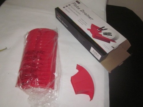 Plate drainer red colour new - plate,