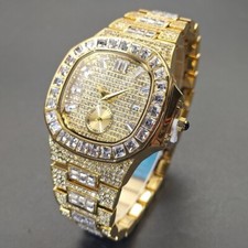 Men's Gold Diamond Watch