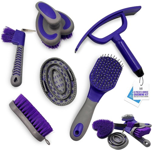 6pc horse grooming - 6pc, set