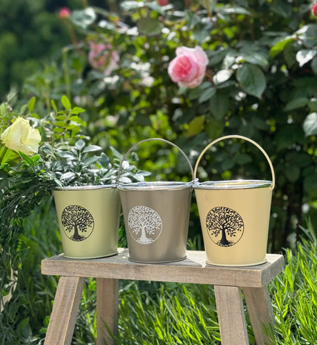 Small vintage metal - small, bucket