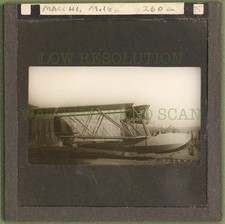 Macchi M.18 Flying Boat Regia Aeronautica Seaplane 1920 ‘s Vintage Lantern Slide