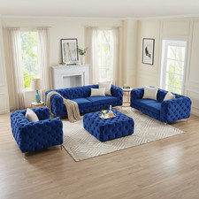 Luxury 3+2 Velvet Sofa Set