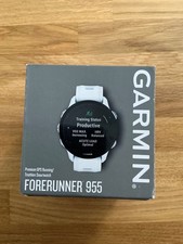 Garmin Forerunner 955 GPS Watch - White Strap 
