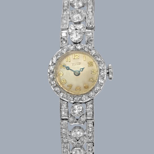 Vintage tissot 4ct diamond - tissot,