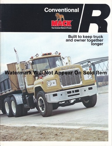 Mack conventional sales - mack, r