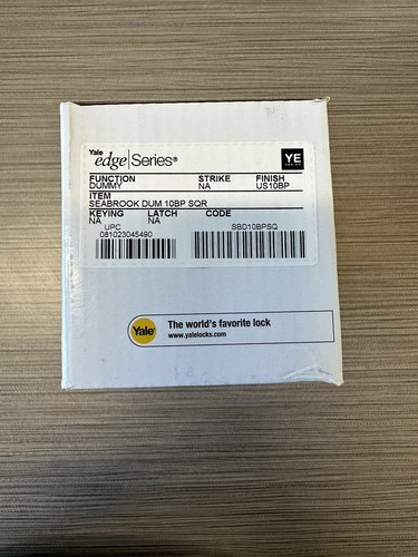 Yale edge sbd10bpsqr - sbd10bpsqr, single