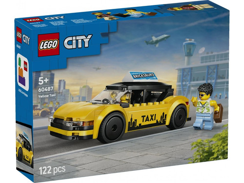 Lego city 60487 yellow taxi - lego,