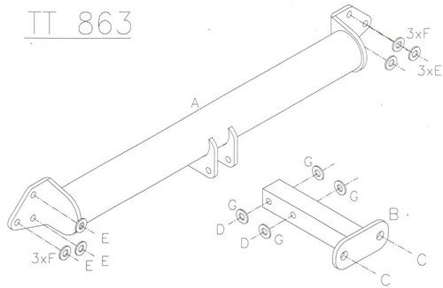 Towtrust fixed flange - fixed,