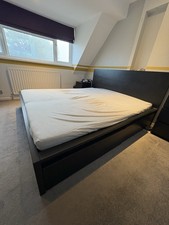 IKEA Malm Black Brown Super King size Bed Without Mattress