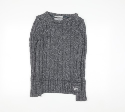 Superdry women grey cable - women's,
