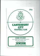 CANTERBURY v THANET UTD. 1984-85