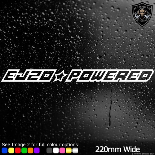 Ej20 powered sticker - sticker, car
