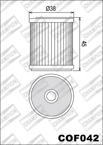 Cof042 oil filter - filter, champion