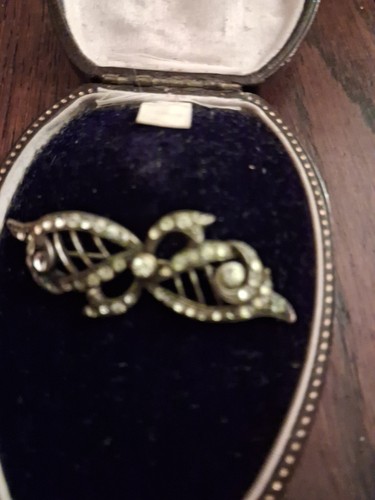 Vintage diamond paste brooch - diamond,