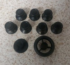 WW2 Hallicrafters S 36A Receiver, Control Knobs & VFO Wheel / Spinner