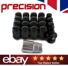 16 x Black Wheel Nuts and 4 x