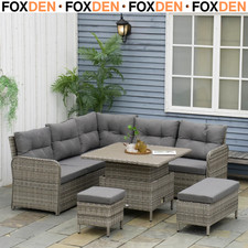6 Piece Rattan Garden