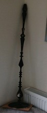 Single candlestick holder very tall metal 105cm for  decoration