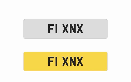 Private number plate reg f1 - private,