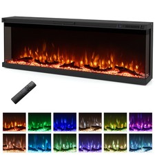 Sided electric fireplace - 3,