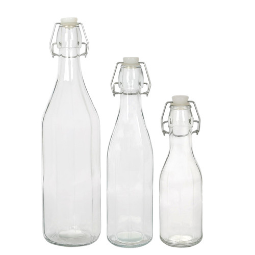 Glass drinks bottle with swing - bottle,