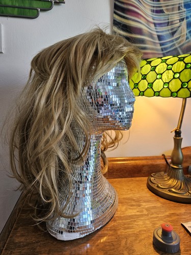 Blonde wig 1970s 1980s fancy - wig,