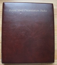 NICE USED ROYAL MAIL PRESENTATION PACK ALBUM WITH 15 DOUBLE LEAVES.