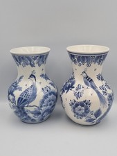 Pair of Holland D P Delft blue
