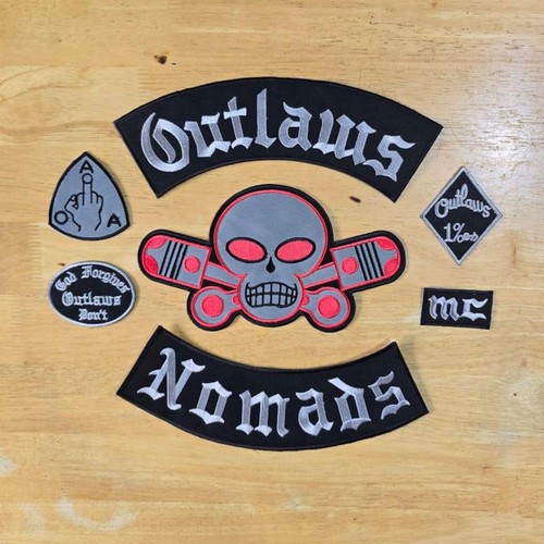 Outlaws nomads biker patch - outlaws, mc