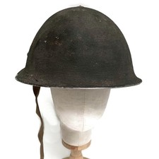 British Army Turtle Steel Helmet Mk4 with Liner - Korean War / Northern Ireland