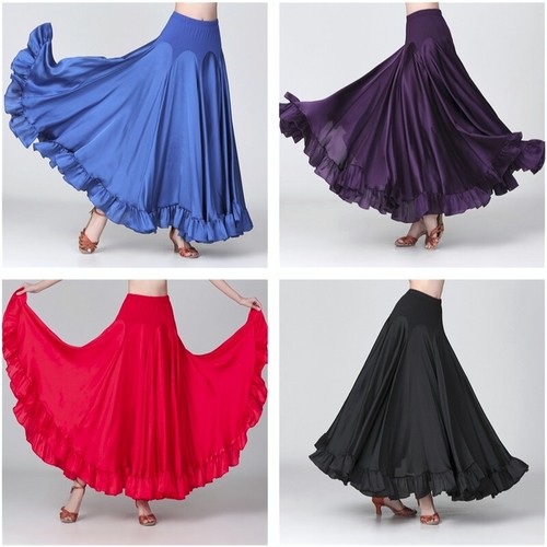 Women satin ballroom skirt - ballroom,