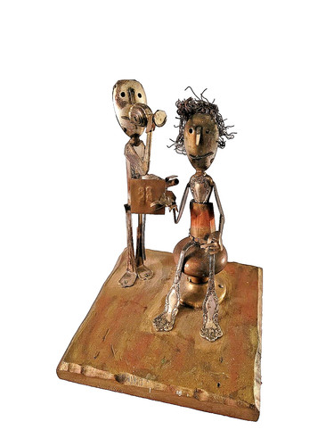 Brass scrap metal - , art